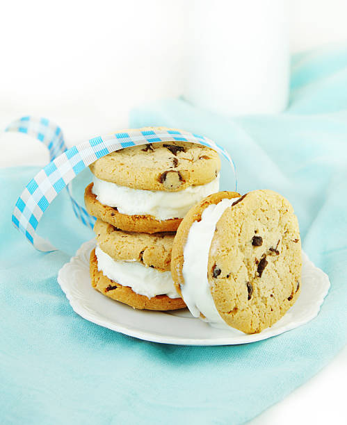 istock Chocolate Chip Cookie and Ice Cream Sandwiches 94990105