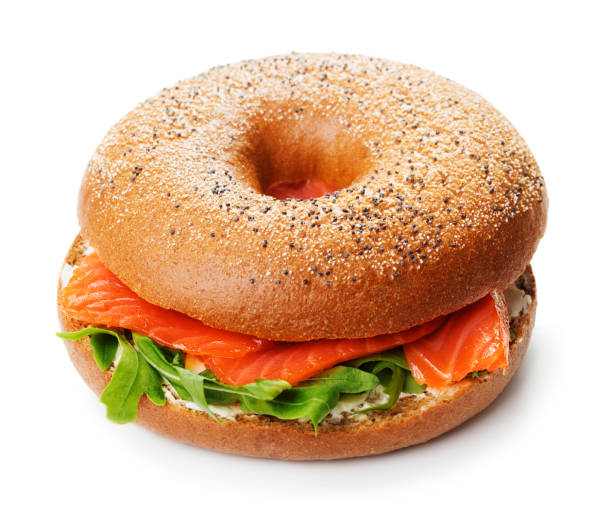 istock bagel sandwich with salmon isolated 949901250