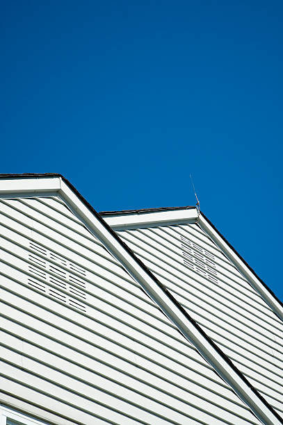 istock Aluminum building facade on blue sky 94990276