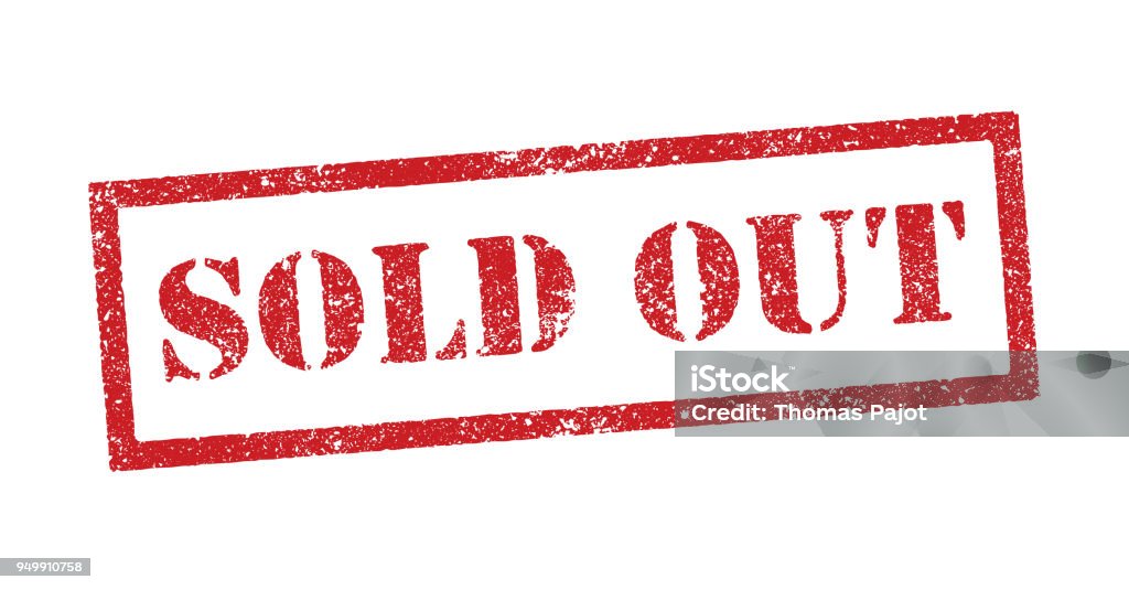 Sold Out Ink Stamp Stock Illustration - Download Image Now - Sold