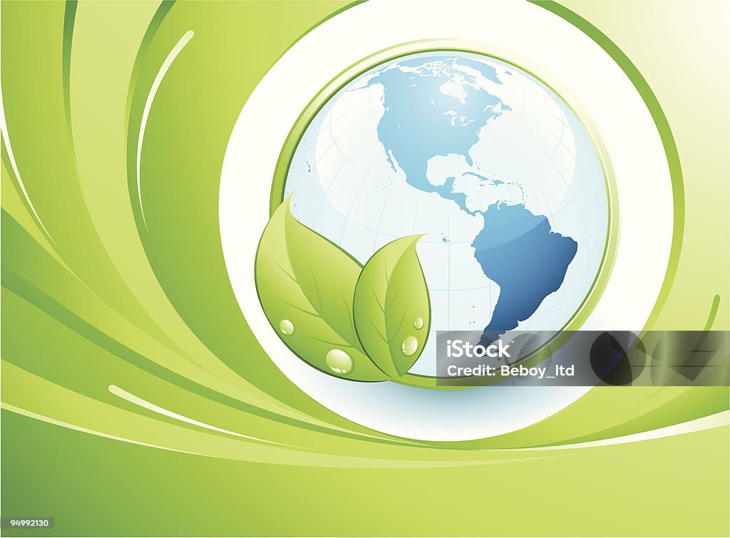 concept de Terre verte - clipart vectoriel de Abstrait libre de droits