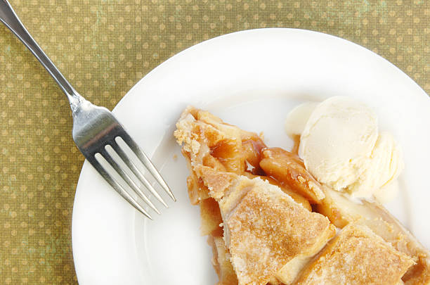 istock Serving of Apple Pie with Lattice Top 94992947