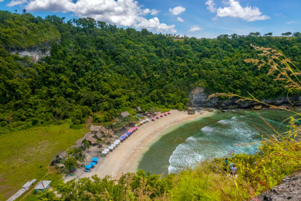 istock Tropical Beach on a Rocky Island 949930298