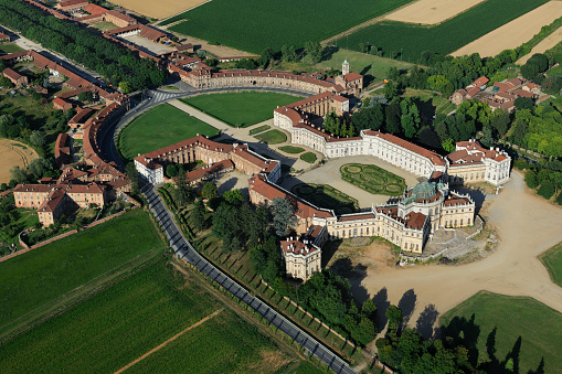 View of Weikersheim Palace (Schloss Weikersheim), surrounded by a beautiful park and located on the famous Romantic Road, Germany