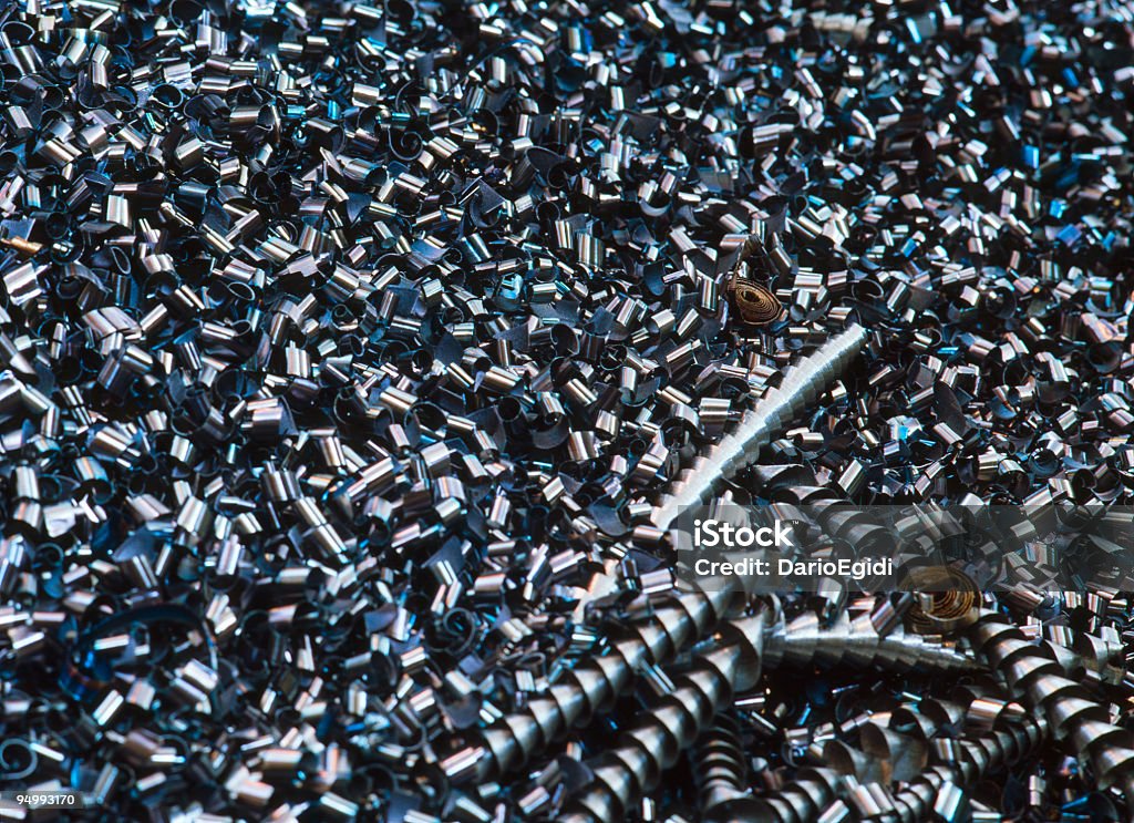 Viruta de Metal fondo - Foto de stock de Chatarra libre de derechos