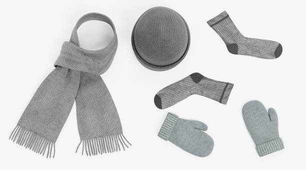 istock Realistic 3D Render of Winter Accessories 949944258