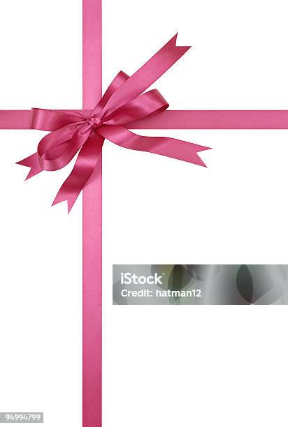 Fuchsia Pink Gift Ribbon And Bow Stock Photo - Download Image Now - Award  Ribbon, Birthday, Birthday Present - iStock