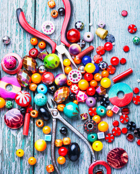 istock Making jewelry of beads 949957782