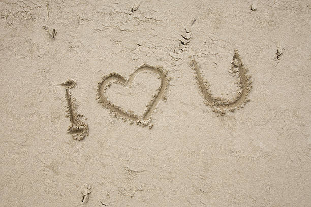 istock I Love You on Beach Sand 94996185