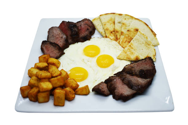 istock Bread toast for breakfast with Eeg and fruits with croutons 949968242