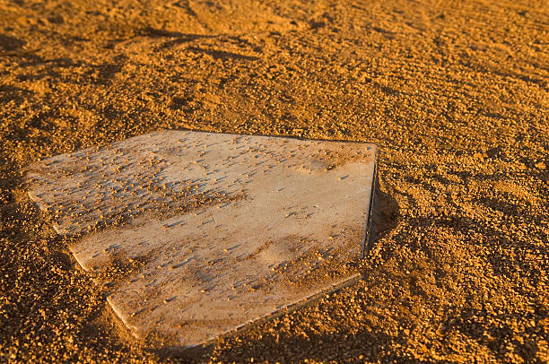 istock Home Base on a Baseball Field at Baseball Game 94996910
