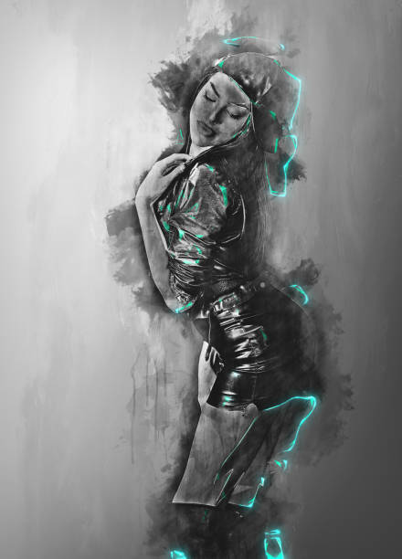 istock Attractive Girl Drawing 949973656