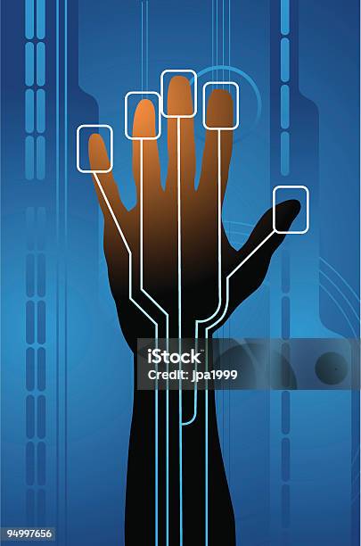 Biometria - Arte vetorial de stock e mais imagens de Acessibilidade - Acessibilidade, Biometria, Dados