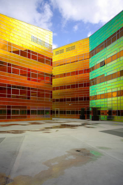 istock Colorful futuristic office building 94999060