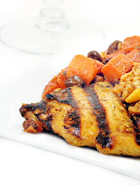 Moroccan Grilled chicken with Carrots