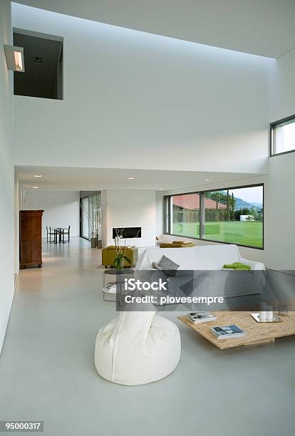 Modern House Stock Photo - Download Image Now - Living Room, Modern, No People