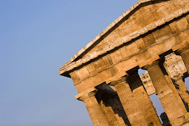 Poseidon temple (Paestum, Italy)  temple of neptune doric campania italy stock pictures, royalty-free photos & images