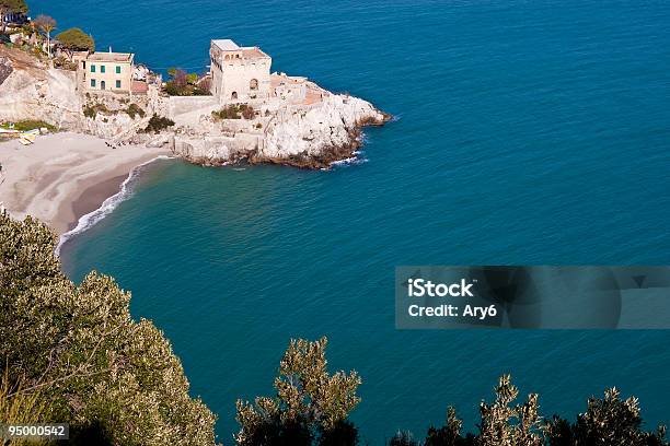 Erchie Veduta Aerea Costiera Amalfitana Italia - Fotografie stock e altre immagini di Costiera amalfitana - Costiera amalfitana, Inverno, Ambientazione esterna