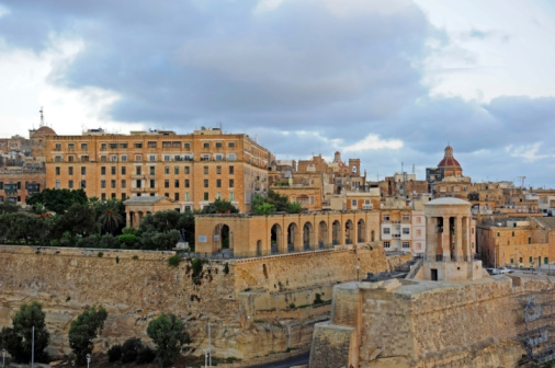 Historical building palace church monastery architecture landmark Valletta Malta