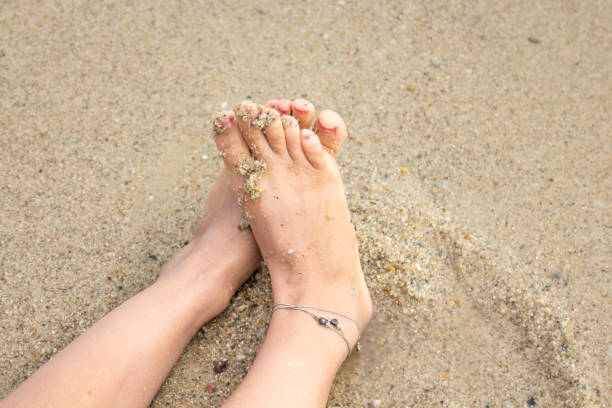 istock Woman's feet at the beach 950010144