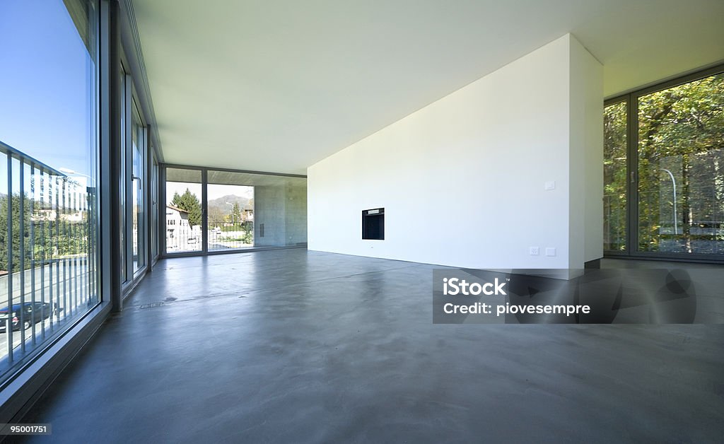 interior de casa moderna - Foto de stock de Cuarto de estar libre de derechos