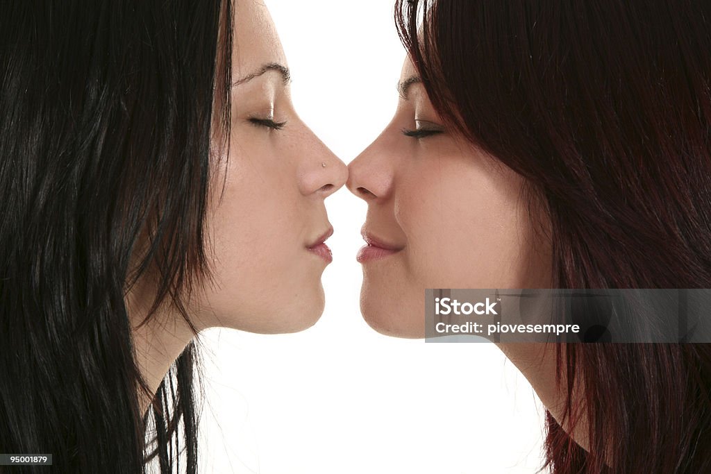 two girls lovers  Couple - Relationship Stock Photo