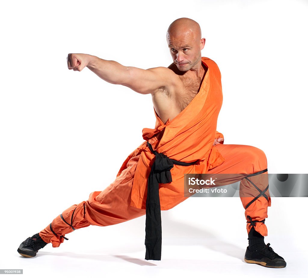 Shaolin guerreiro monk - Foto de stock de Kung-Fu royalty-free