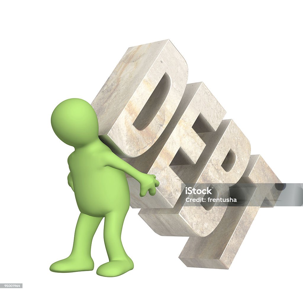 Hostage of the debt  Adult Stock Photo