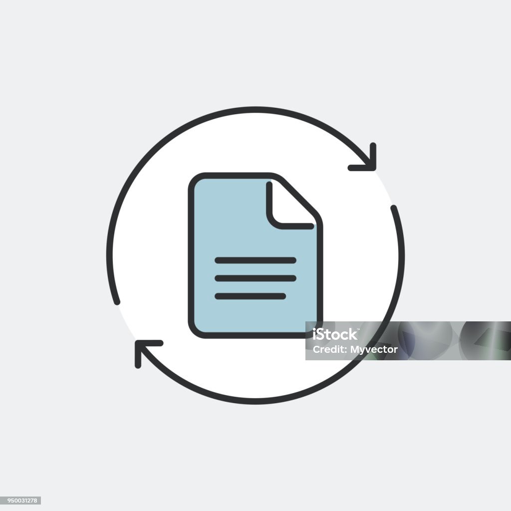 File Update Symbol Update File Symbol Concept Stock Illustration - Download Image Now ...