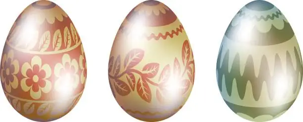 Vector illustration of Easter Eggs