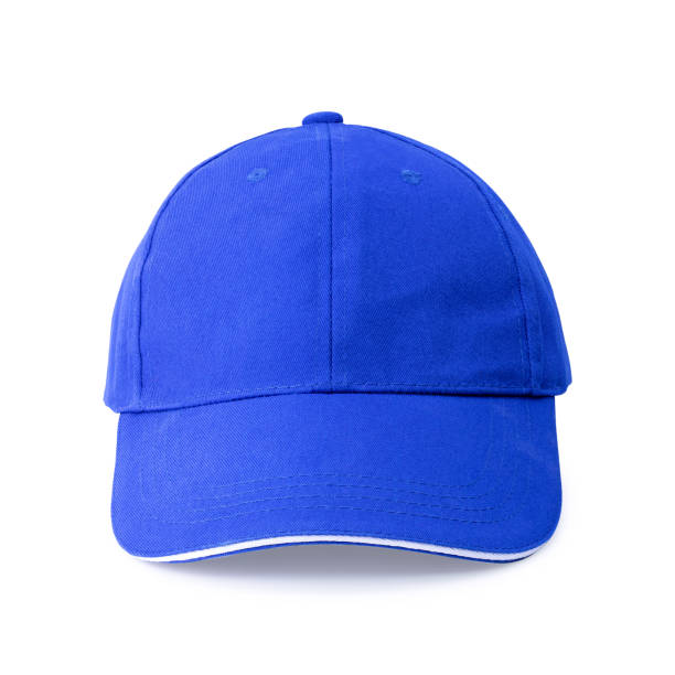istock Blue cap isolated on white background. Template of baseball cap in front view. ( Clipping path ) 950034812