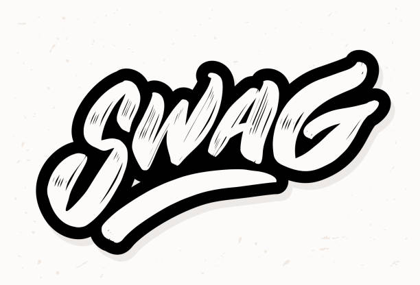 Swag. Vector lettering. Swag. Vector lettering. Vector hand drawn illustration. gift lounge stock illustrations