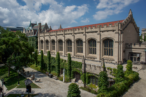 Chicago, USA - August 30, 2011: The University of Chicago is a private research university in Chicago, IL. It holds top-ten position in numerous national and international rankings and measures.