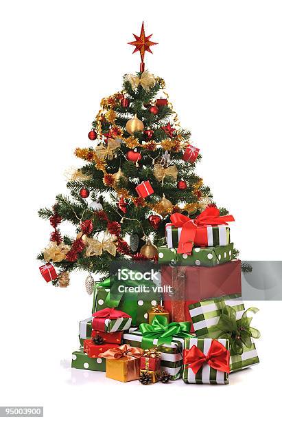 Weihnachten Tannenarten Stockfoto und mehr Bilder von Band - Band, Baum, Dekoration
