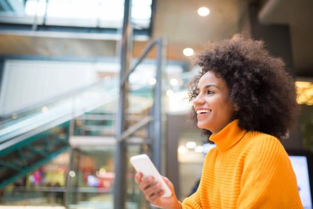 istock Profile of a woman using mobile phone. 950044206