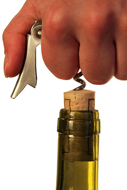 Opening bottle  cork puller stock pictures, royalty-free photos & images