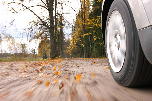 istock Car driving on country road. 95005548
