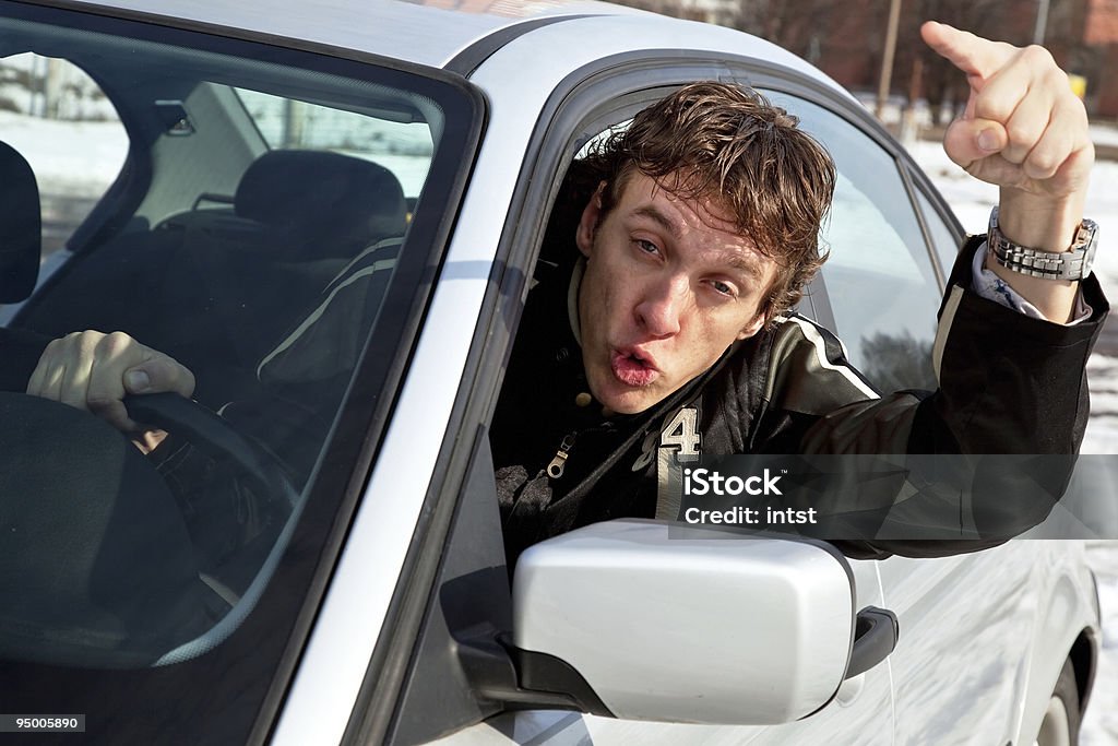Aggressive driver  Adult Stock Photo
