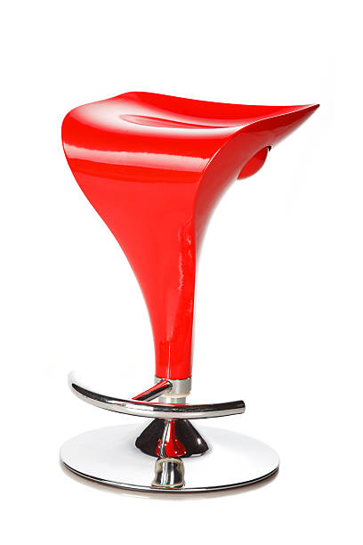 istock Red modern bar chair 95005971