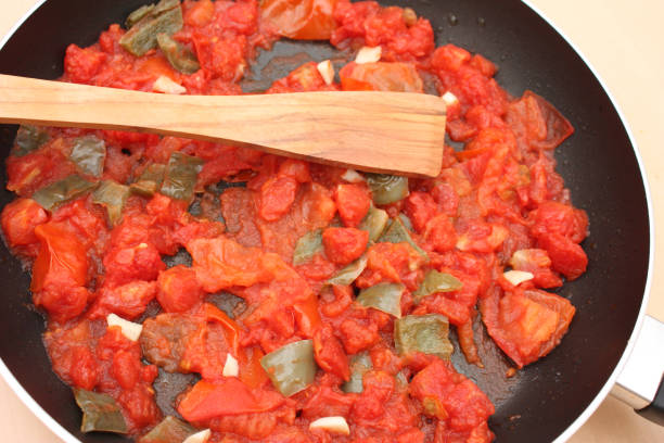 istock Shakshouka in preparation  Cooking 950061694