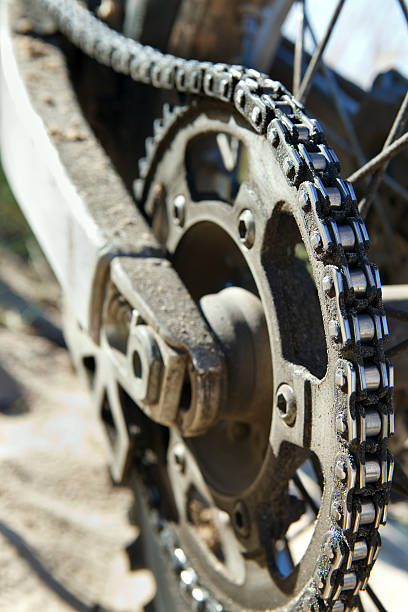 istock Motorbike chain close-up 95006174
