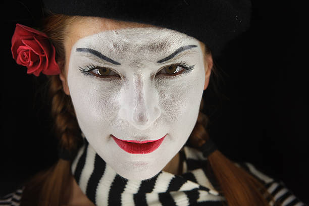 istock Portrait of mime 95006216
