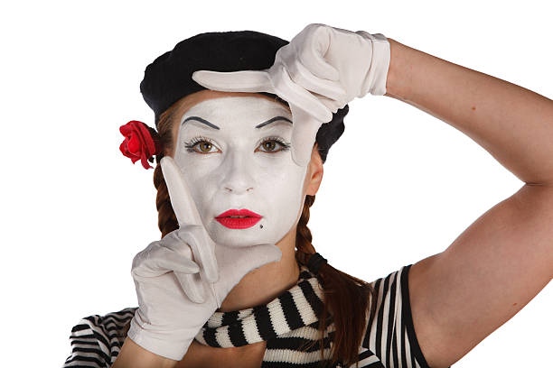 istock Portrait of a mime comedian 95006278