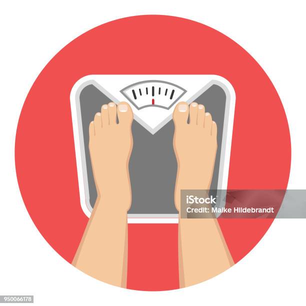 Scale Balance Weight Flat Design Icon Stock Illustration - Download Image Now - Weight Scale, One Person, People