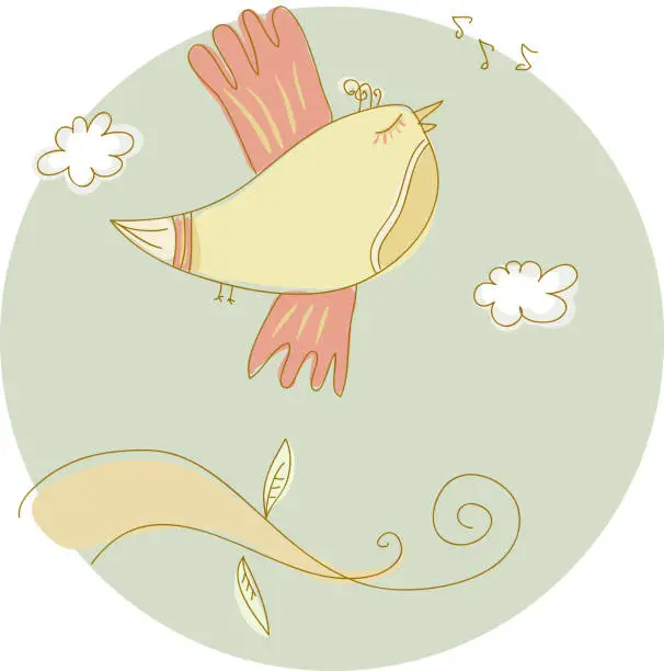 Vector illustration of Bird