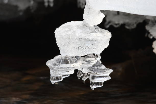 istock Frozen ice formations on a Winter stream, Saxony Germany 950080608