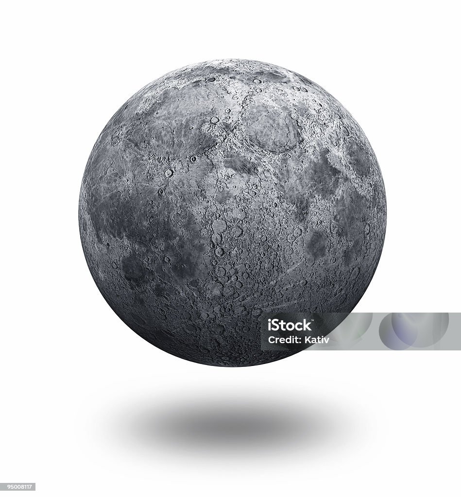 Moon allein - Lizenzfrei Mondoberfläche Stock-Foto