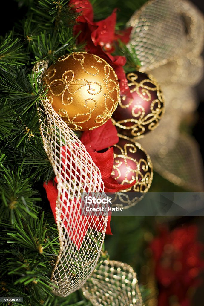 Christmas Ornaments  Artificial Stock Photo