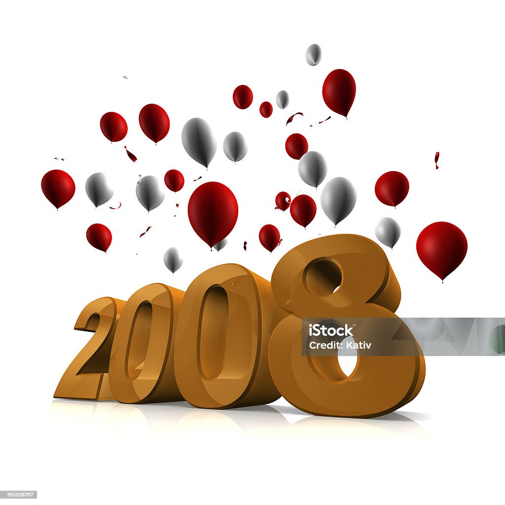 Celebre o Ano de 2008 - Foto de stock de 2008 royalty-free