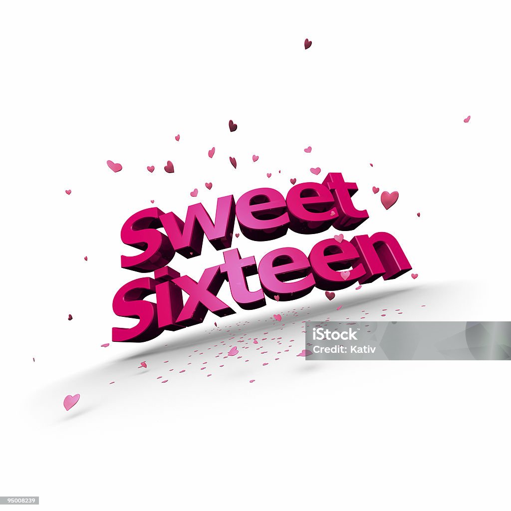 Sweet Sixteen  Color Image Stock Photo